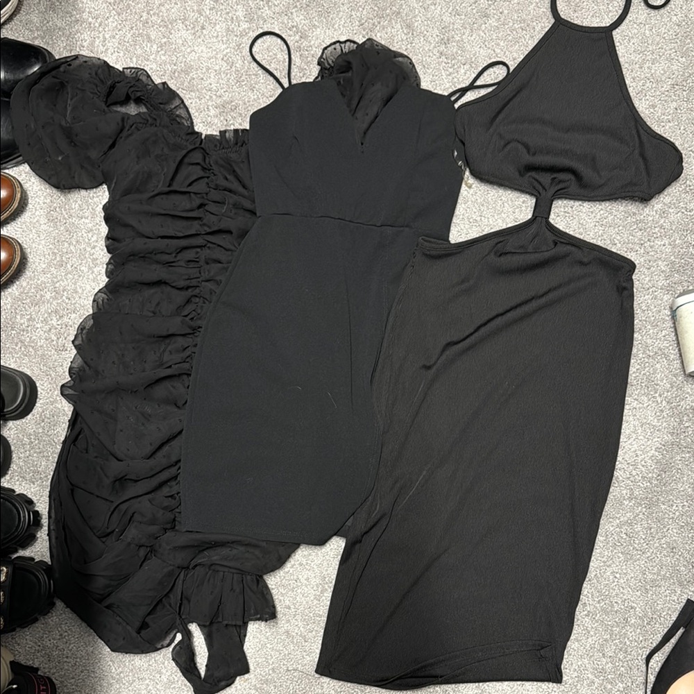 BUNDLE: 3 black dresses